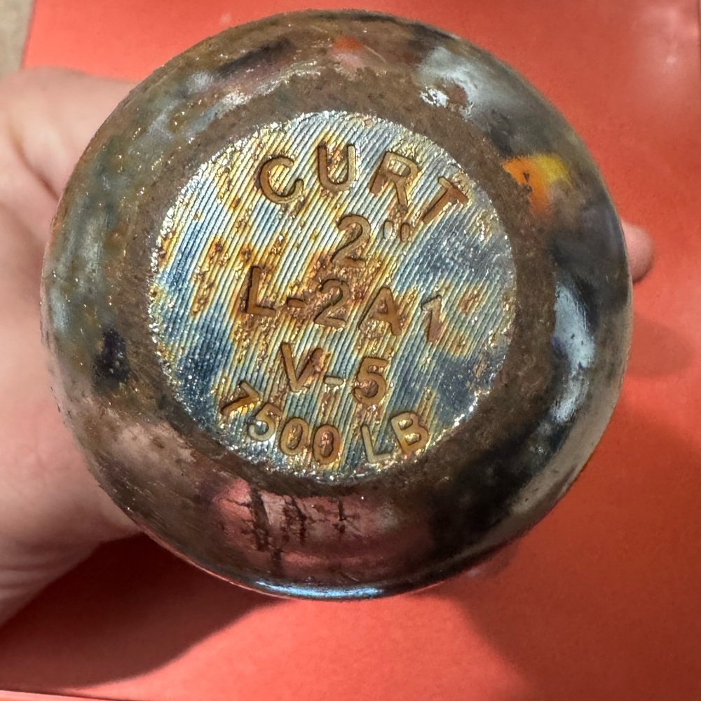 Curt 2” 7,500 Pounds lbs Chrome Trailer Hitch Ball 1”x2 1/8” Shank